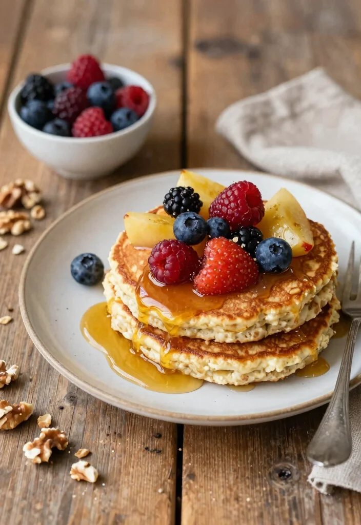 15 Cottage Cheese Pancakes High Protein - Fluffy & Nutritious Breakfast - 11. Nutty Oatmeal Cottage Cheese Pancakes 1