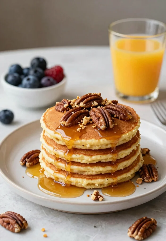 15 Cottage Cheese Pancakes High Protein - Fluffy & Nutritious Breakfast - 15. Maple Pecan Cottage Cheese Pancakes 1