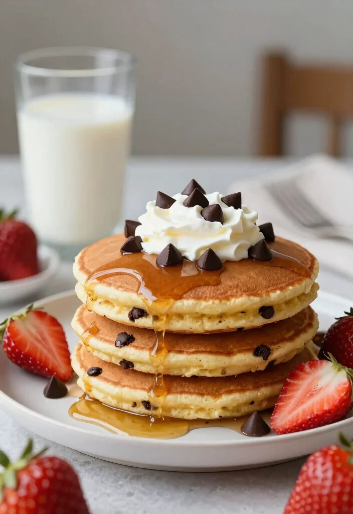 15 Cottage Cheese Pancakes High Protein - Fluffy & Nutritious Breakfast - 4. Chocolate Chip Cottage Cheese Pancakes 1