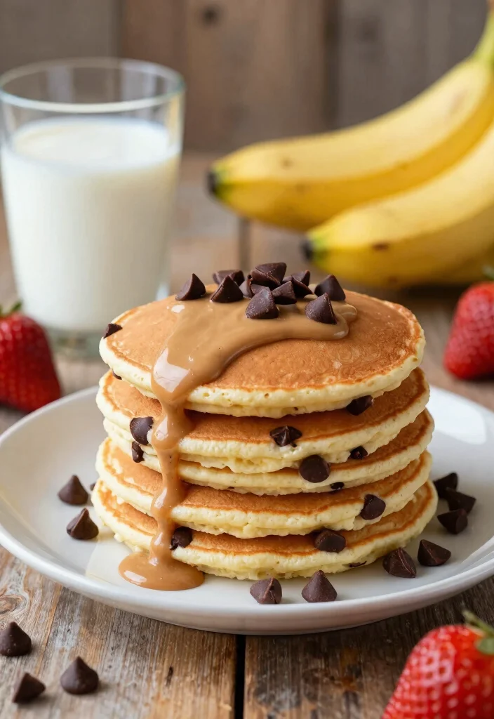 15 Cottage Cheese Pancakes High Protein - Fluffy & Nutritious Breakfast - 7. Peanut Butter Chocolate Chip Cottage Cheese Pancakes 1