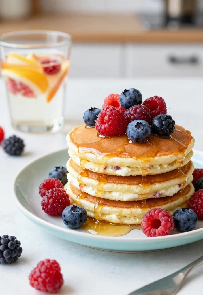 15 Cottage Cheese Pancakes High Protein - Fluffy & Nutritious Breakfast - 9. Berry Medley Cottage Cheese Pancakes 1