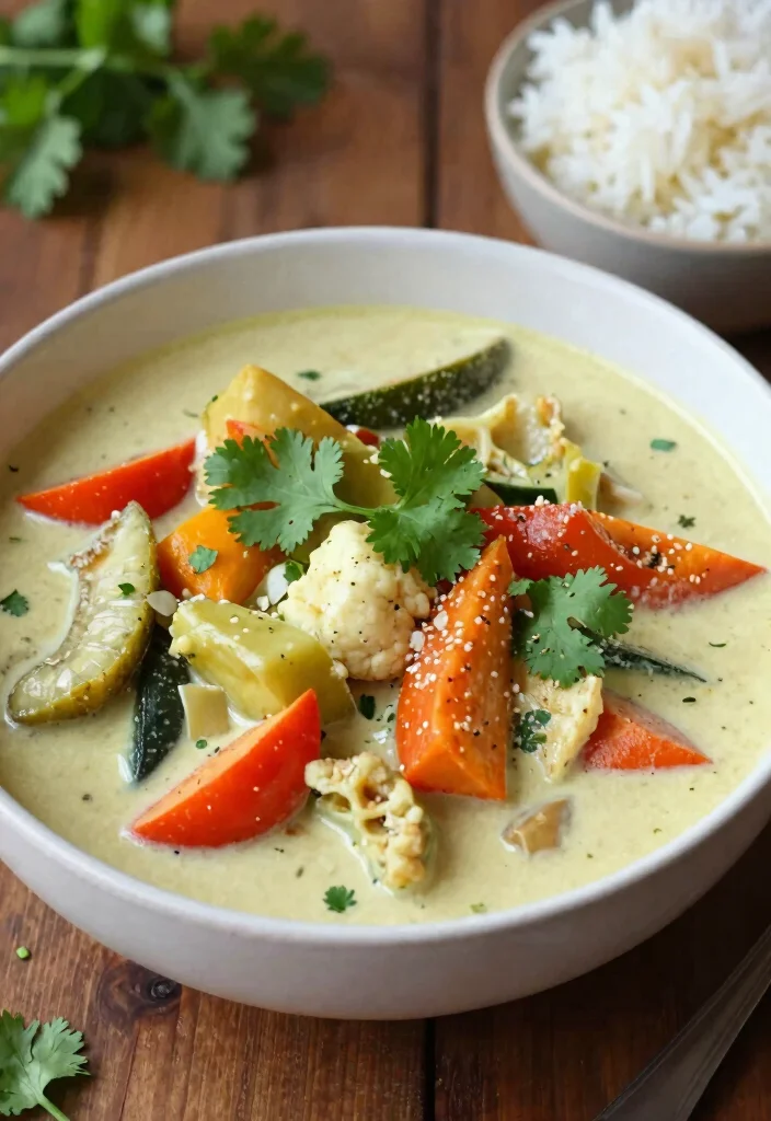 15 High Protein Low Carb Indian Recipes - Flavorful & Nutritious - 10. Vegetable Coconut Curry 1