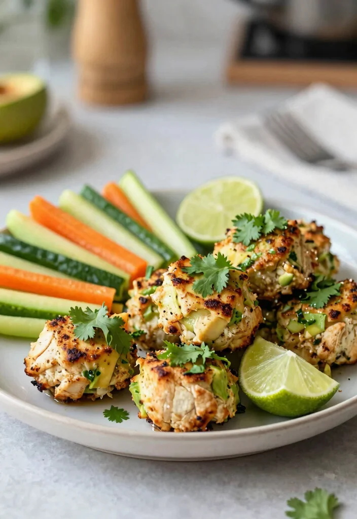 15 High Protein Low Carb Recipes For Picky Eaters - Kid-Approved Options - 4. Chicken Avocado Bites 1