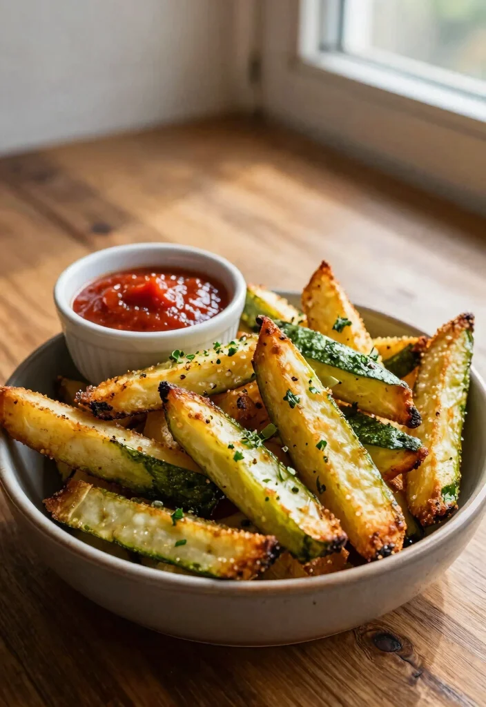 15 High Protein Low Carb Recipes For Picky Eaters - Kid-Approved Options - 5. Baked Zucchini Fries 1