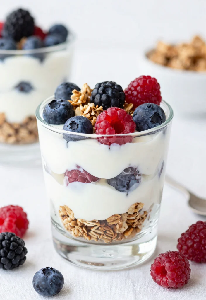 15 High Protein Low Carb Recipes For Picky Eaters - Kid-Approved Options - 7. Greek Yogurt Parfaits 1