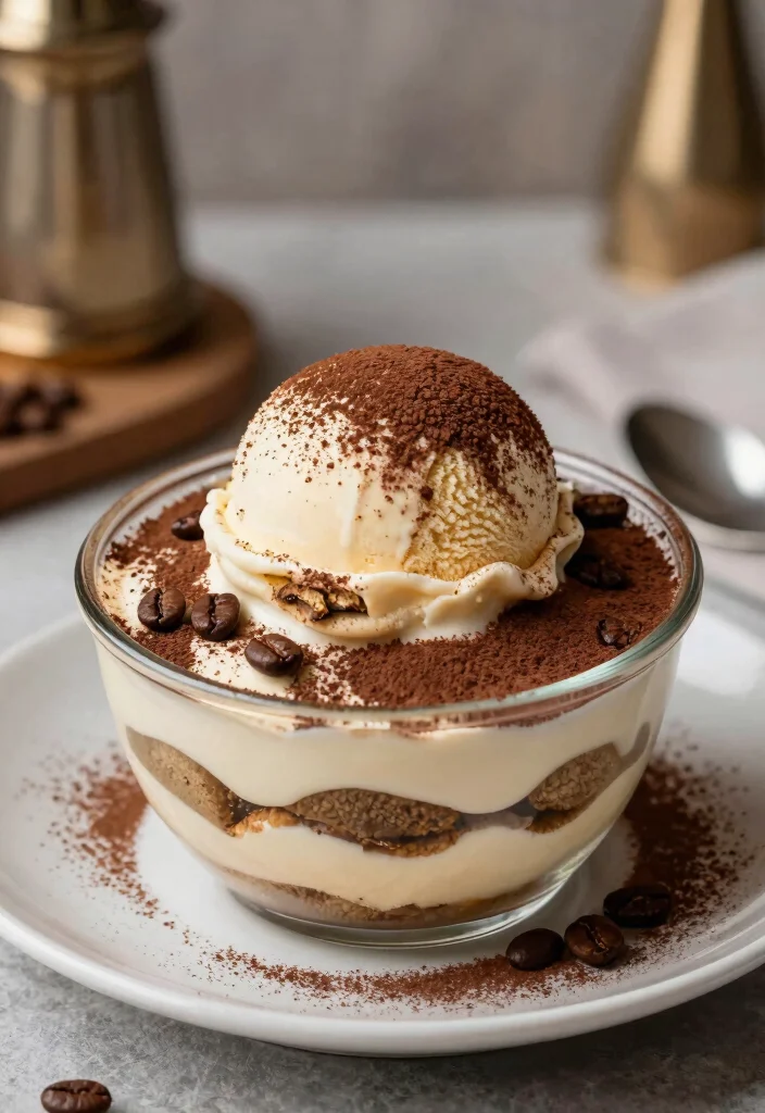 15 Ninja Creami Ice Cream Recipes High Protein - Frozen Healthy Treats - 11. Tiramisu Protein Ice Cream 1