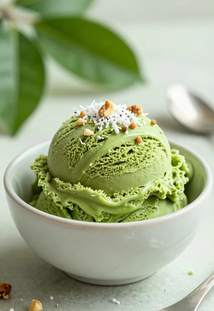 15 Ninja Creami Ice Cream Recipes High Protein - Frozen Healthy Treats - 4. Matcha Green Tea Protein Ice Cream 1
