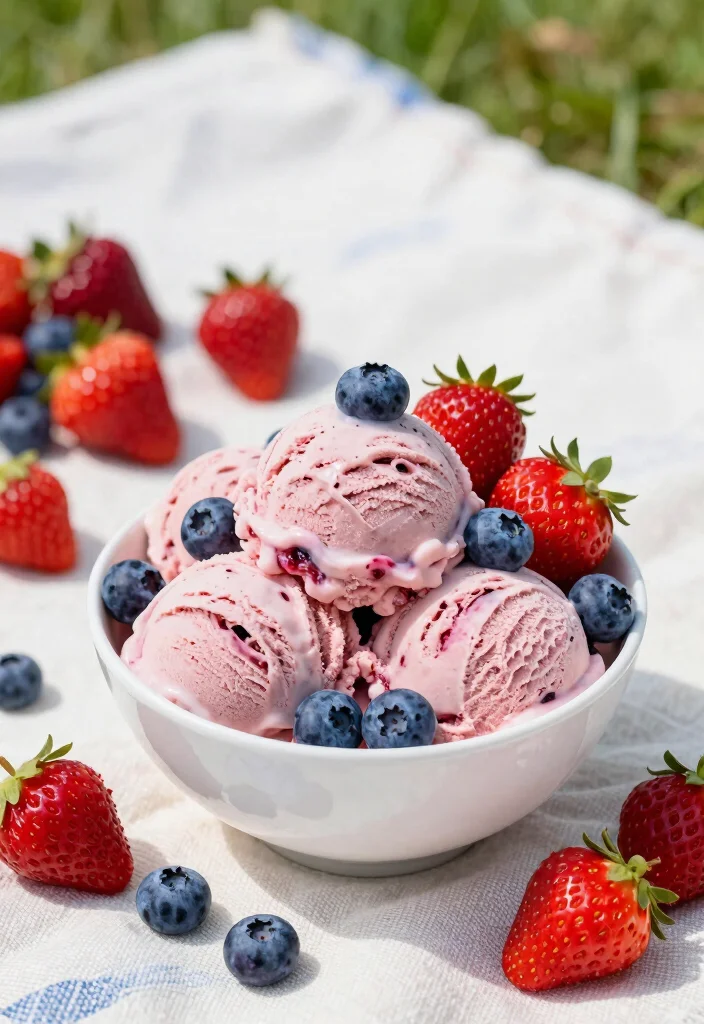 15 Ninja Creami Ice Cream Recipes High Protein - Frozen Healthy Treats - 8. Berry Blast Protein Ice Cream 1