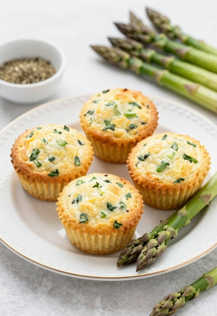 16 High Protein Egg Muffins - Meal Prep Breakfast Winners - 13. Egg White and Asparagus Muffins 1