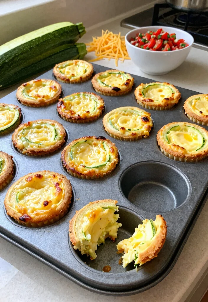 16 High Protein Egg Muffins - Meal Prep Breakfast Winners - 2. Zucchini and Cheese Egg Muffins 1