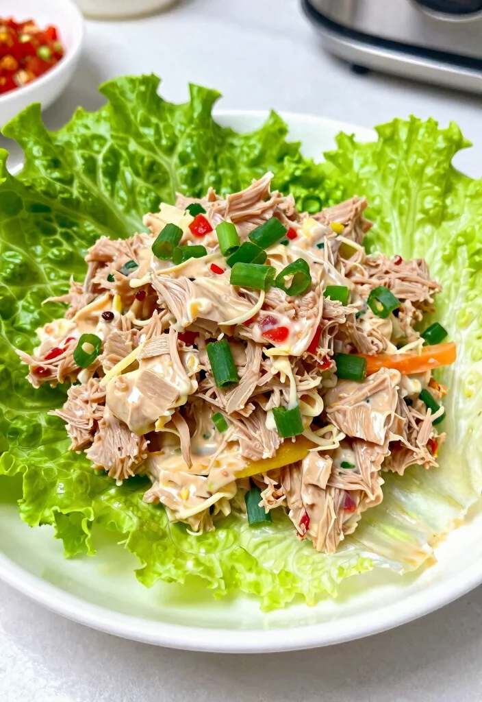 16 High Protein Low Carb Lunch Ideas - Quick & Satisfying - 10. Spicy Tuna Salad 1