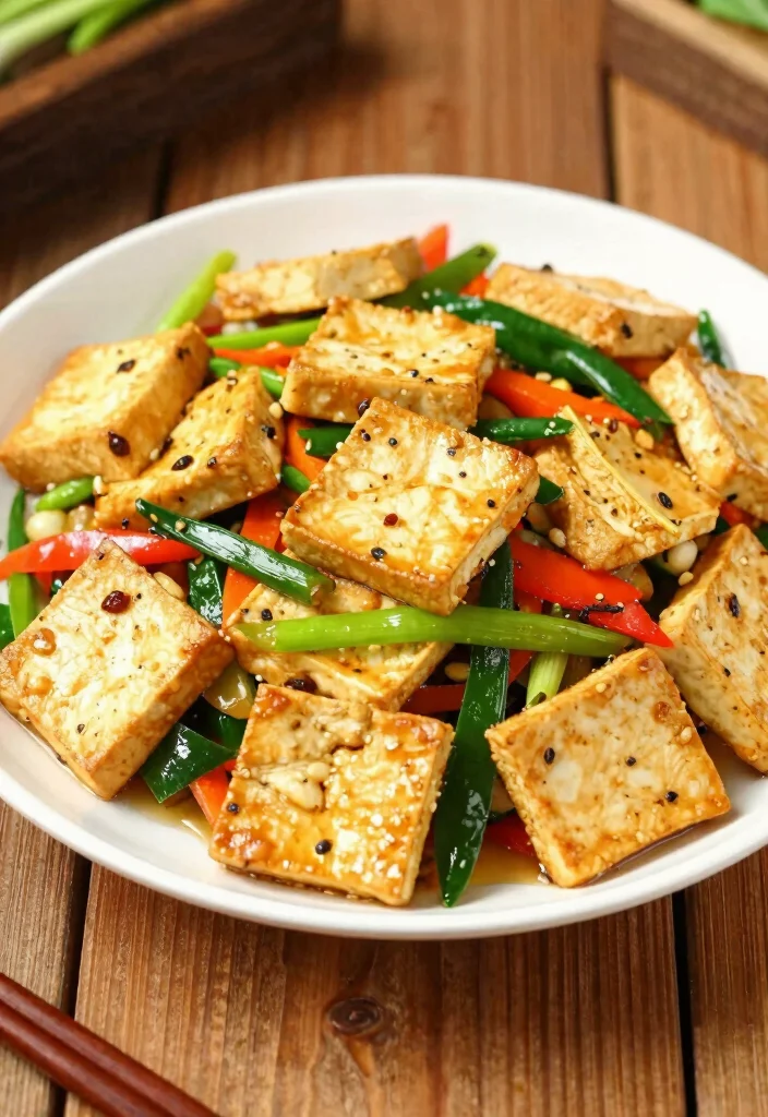 16 High Protein Low Carb Lunch Ideas - Quick & Satisfying - 14. Tofu Stir-Fry 1