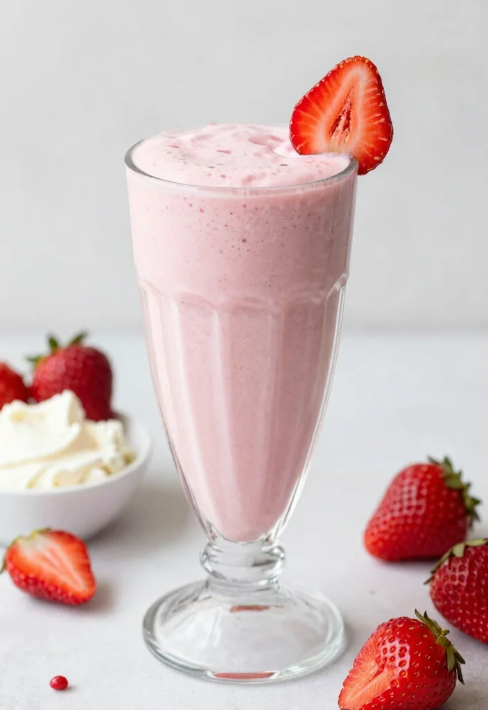 16 High Protein Low Carb Shake Recipes - Quick Nutrition On-The-Go - 11. Strawberry Cheesecake Protein Shake 1