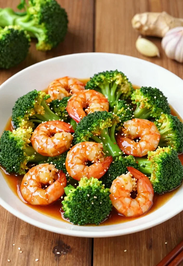 16 High Protein Low Carb Shrimp Recipes - Quick & Elegant Dishes - 3. Shrimp and Broccoli Stir-Fry 1