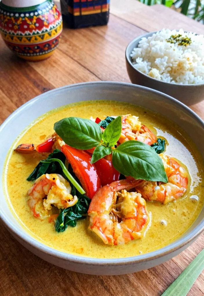 16 High Protein Low Carb Shrimp Recipes - Quick & Elegant Dishes - 6. Thai Shrimp Curry 1