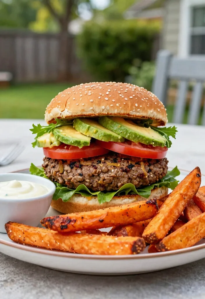 16 High Protein Recipes For Weight Gain Meals - Calorie-Dense Options - 7. High Protein Veggie Burger 1