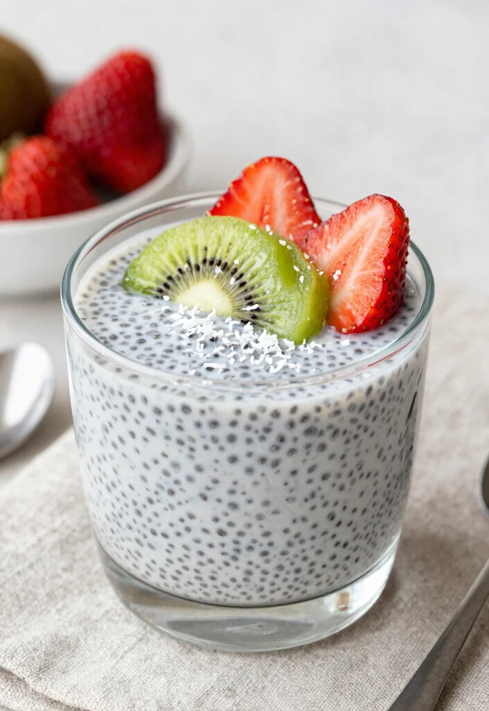 16 Low Calorie Low Carb High Protein Recipes - Triple Weight Loss Power - 15. Coconut Chia Pudding 1