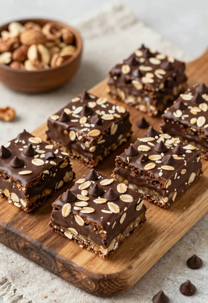 16 Low Calorie Low Carb High Protein Recipes - Triple Weight Loss Power - 16. No-Bake Chocolate Protein Bars 1