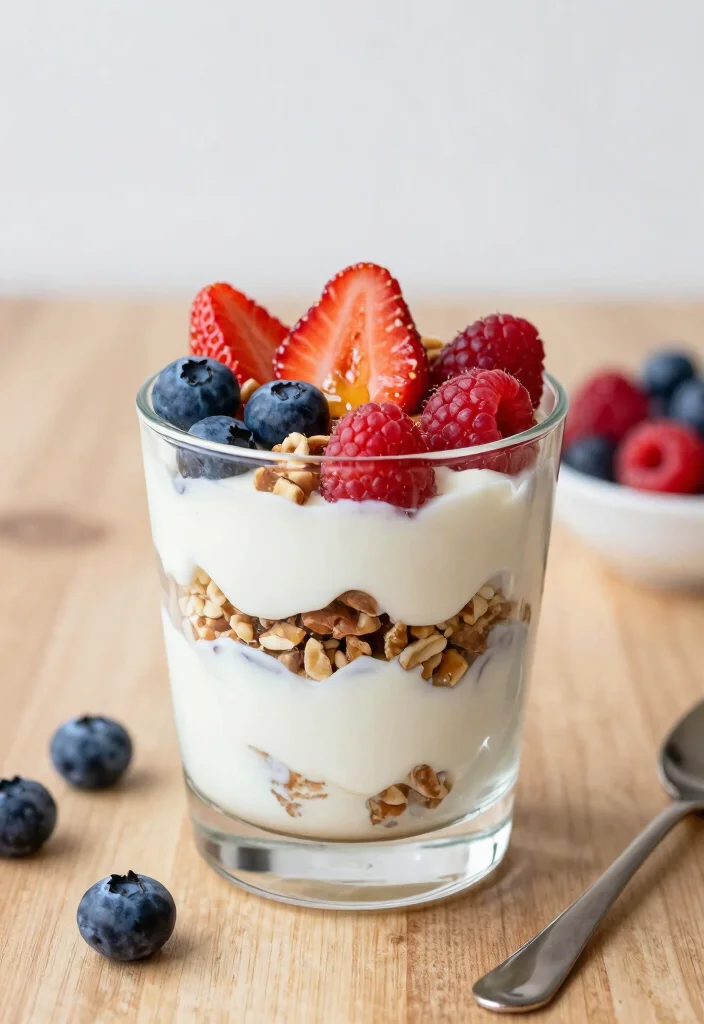 16 Low Calorie Low Carb High Protein Recipes - Triple Weight Loss Power - 4. Greek Yogurt Parfait 1