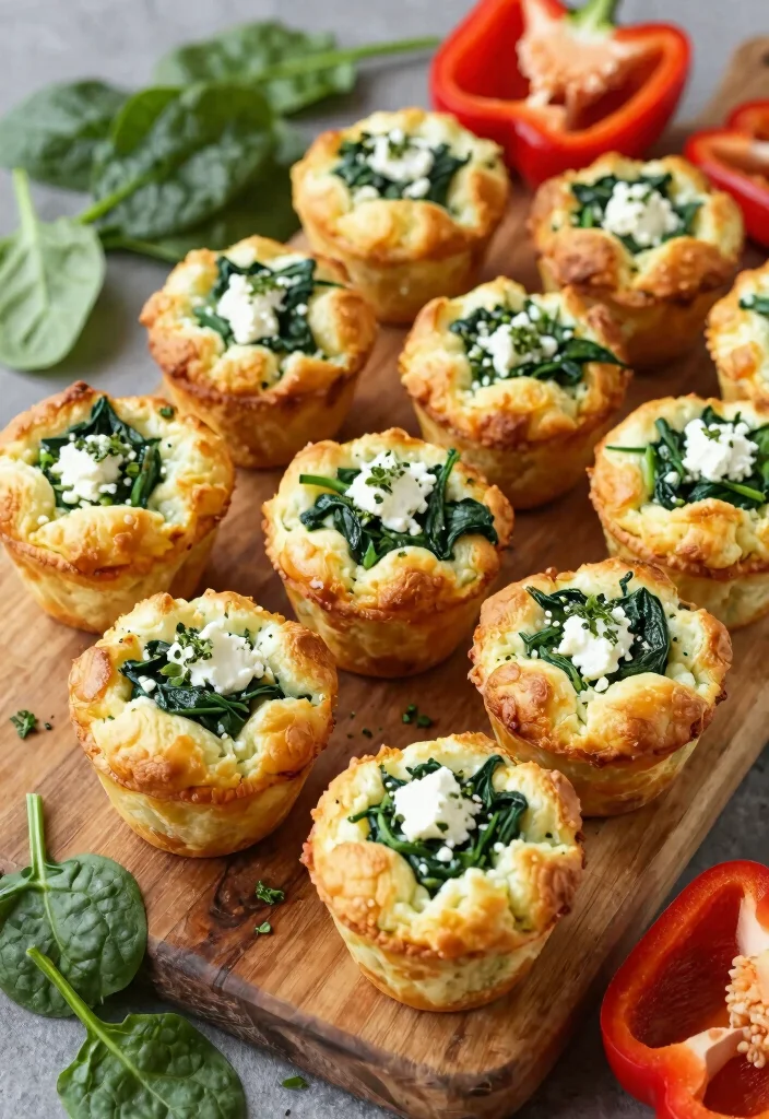 16 Low Calorie Low Carb High Protein Recipes - Triple Weight Loss Power - 5. Egg Muffins with Spinach and Feta 1