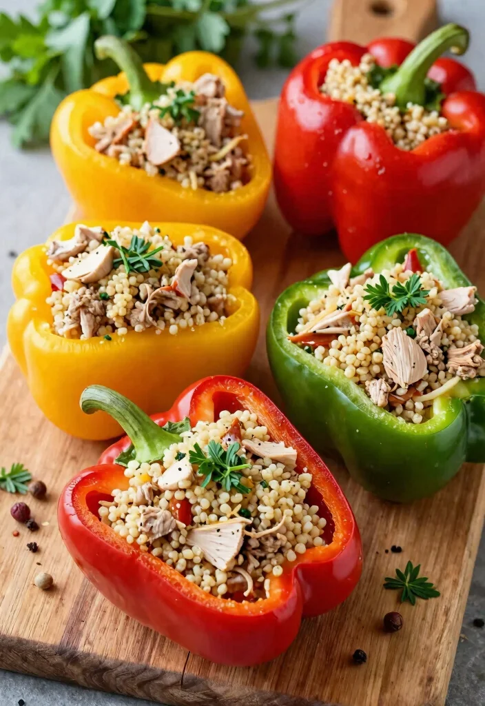 16 Low Calorie Low Carb High Protein Recipes - Triple Weight Loss Power - 8. Stuffed Bell Peppers 1