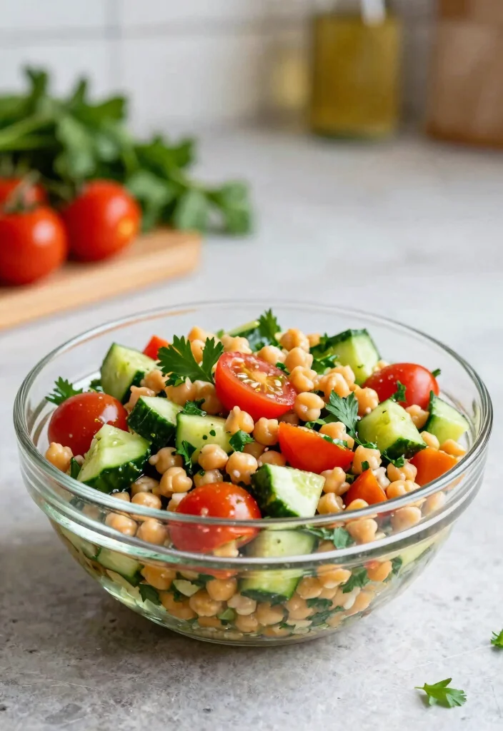 16 Low Calorie Low Carb High Protein Recipes - Triple Weight Loss Power - 9. Chickpea Salad 1