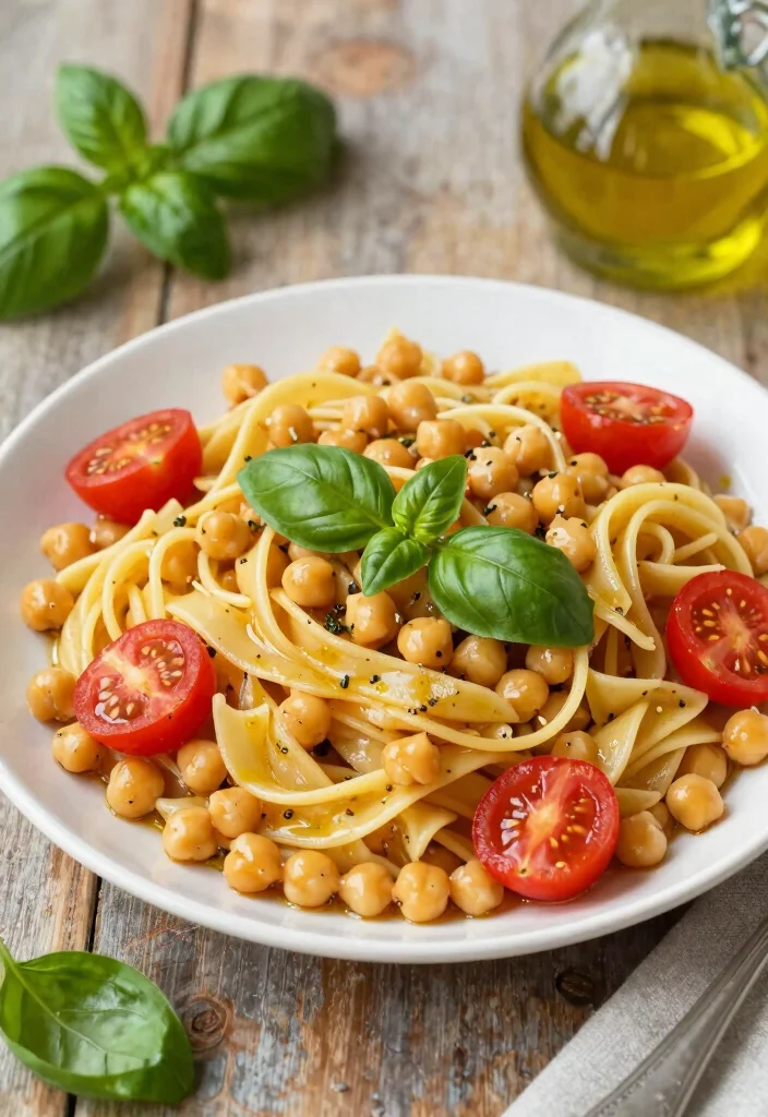 16 Vegan High Protein Low Carb Recipes - Plant-Based & Keto-Friendly - 12. Vegan Chickpea Pasta 1