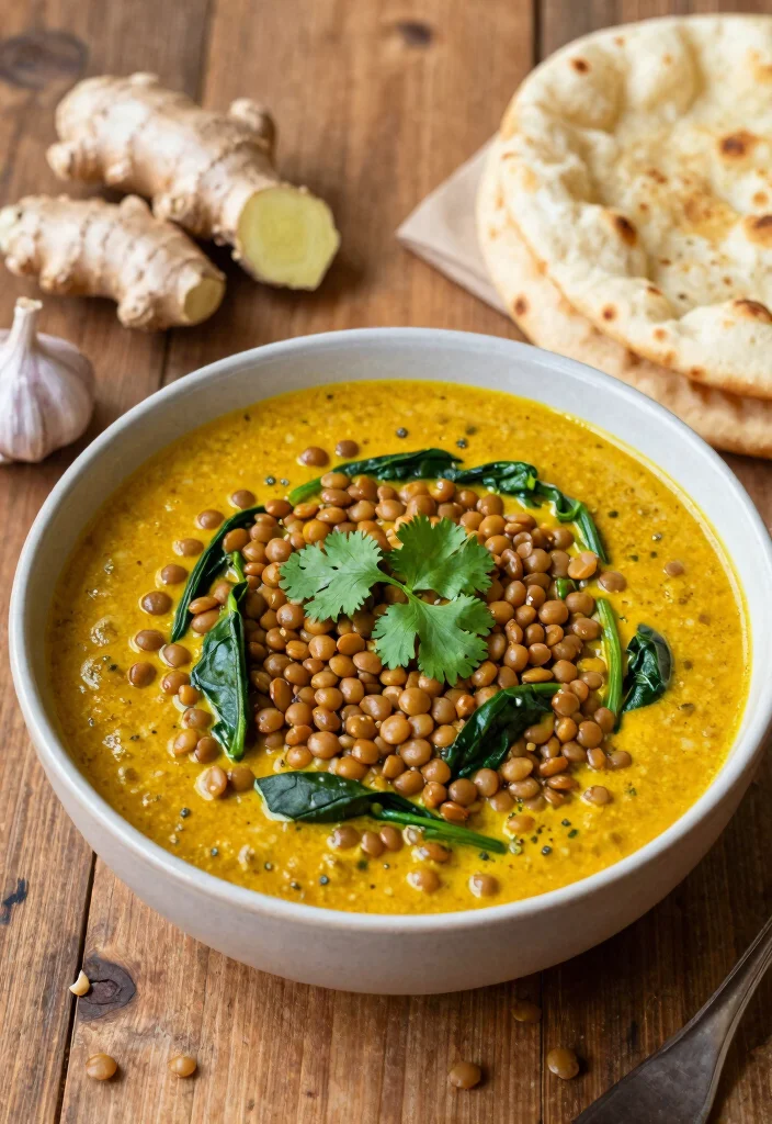 16 Vegan High Protein Low Carb Recipes - Plant-Based & Keto-Friendly - 5. Vegan Lentil Curry 1