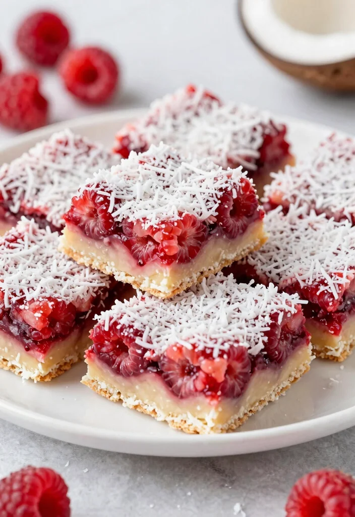 17 Gluten Free Vegan Recipes - Delicious & Nutritious - 13. Raspberry Coconut Bars 1