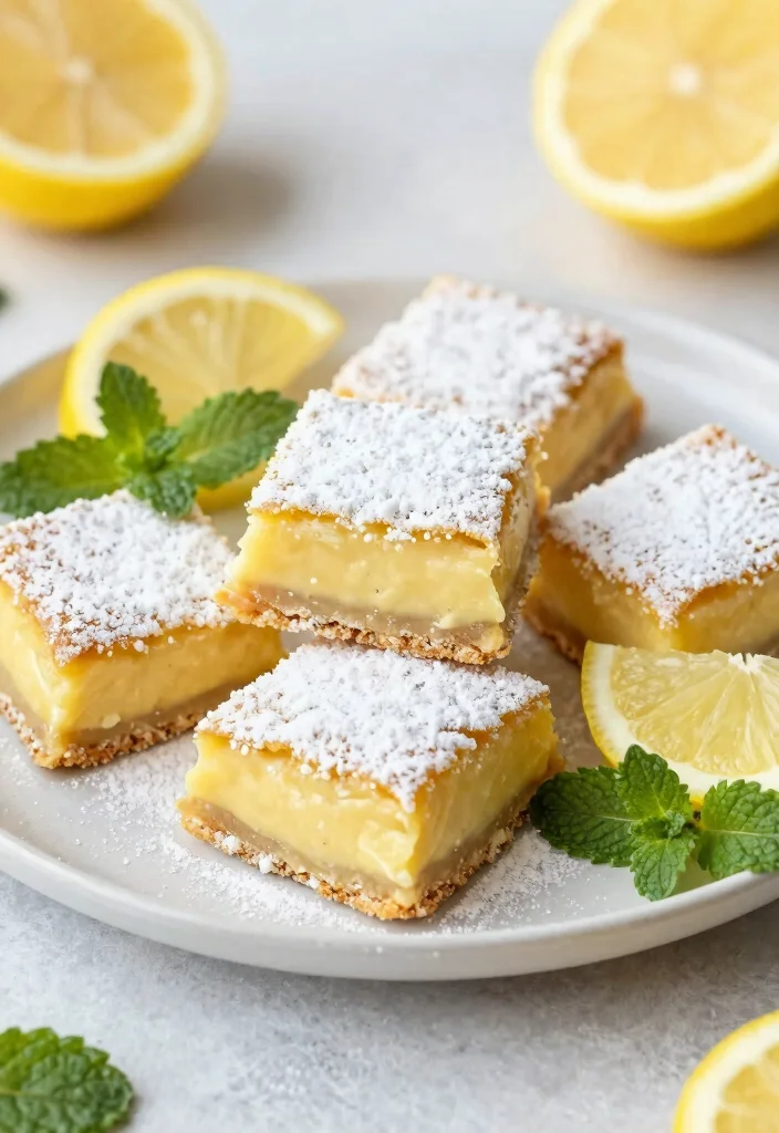 17 Gluten Free Vegan Recipes - Delicious & Nutritious - 14. Vegan Lemon Bars 1