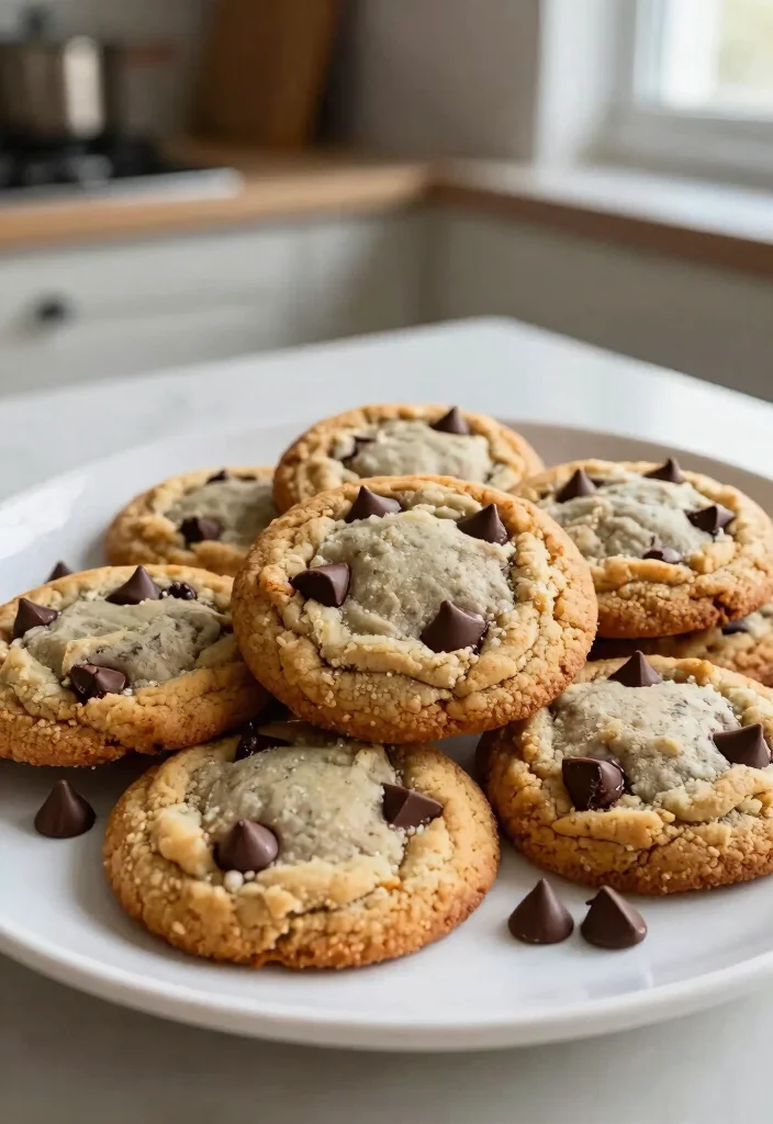 17 Gluten Free Vegan Recipes - Delicious & Nutritious - 6. Vegan Chocolate Chip Cookies 1