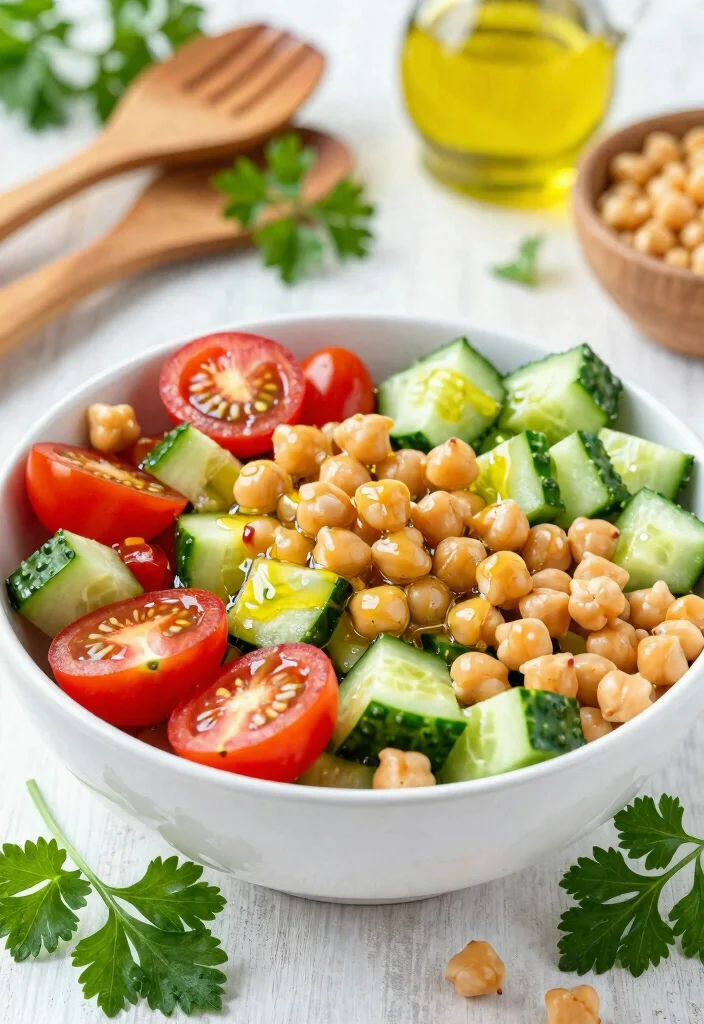 17 High Protein Low Carb Dairy Free Recipes - Allergy-Friendly Options - 1. Savory Chickpea Salad 1