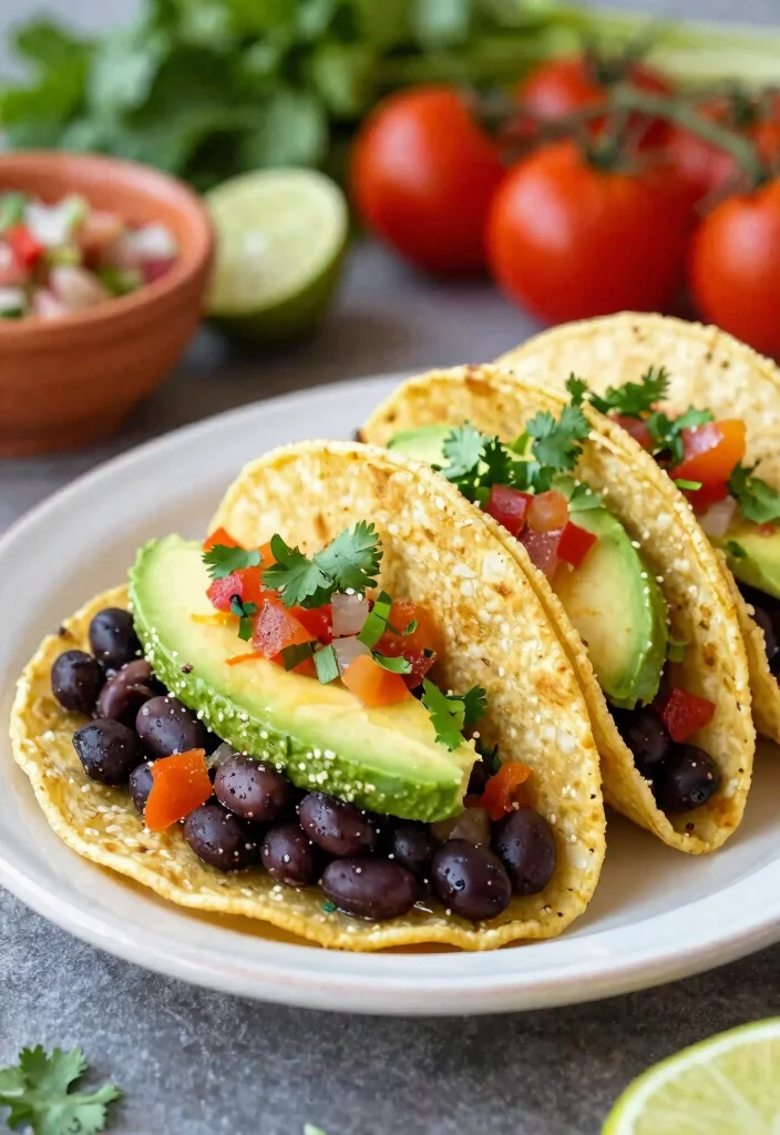 17 High Protein Low Carb Dairy Free Recipes - Allergy-Friendly Options - 11. Black Bean Tacos 1