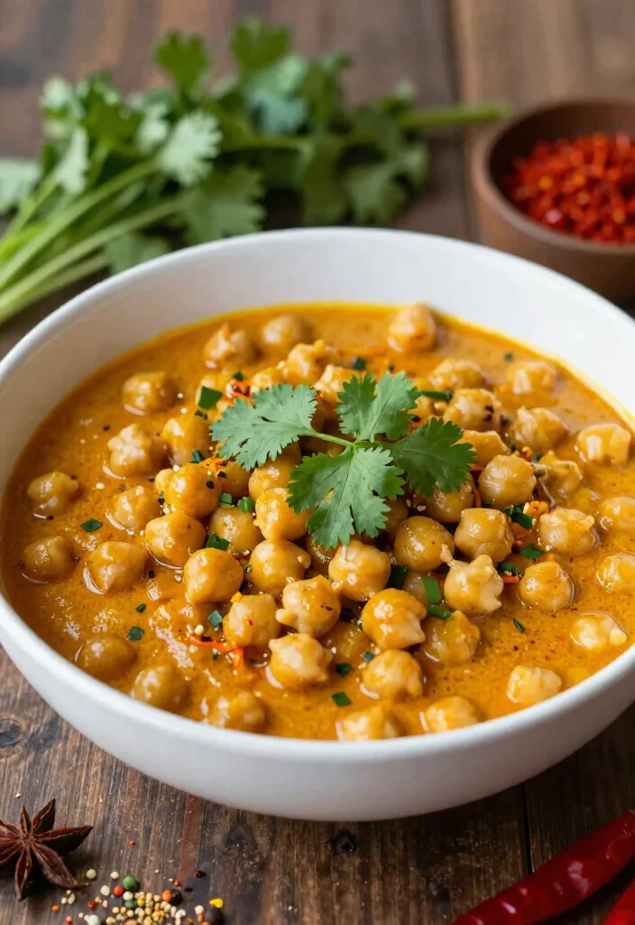 17 High Protein Low Carb Dairy Free Recipes - Allergy-Friendly Options - 15. Coconut Curry Chickpeas 1