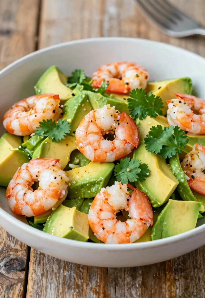 17 High Protein Low Carb Recipes Lunch - Office-Friendly Meals - 17. Shrimp Avocado Salad 1
