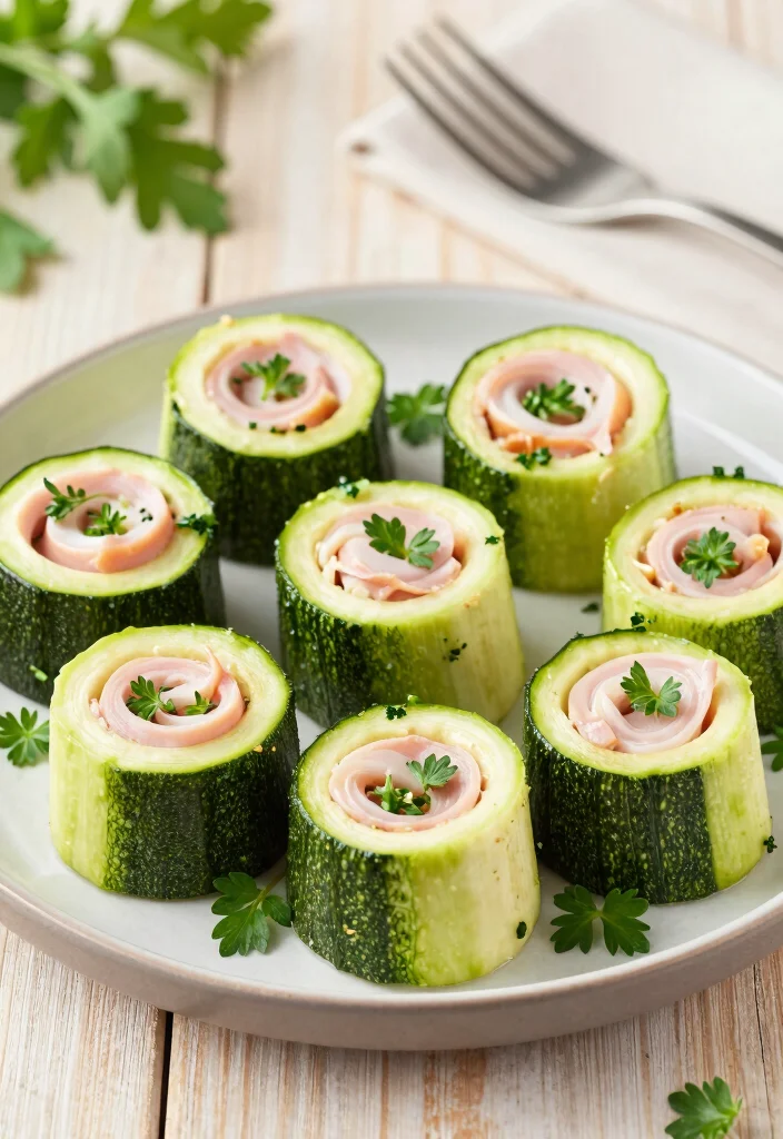 17 High Protein Low Carb Recipes Lunch - Office-Friendly Meals - 3. Turkey and Zucchini Roll-Ups 1