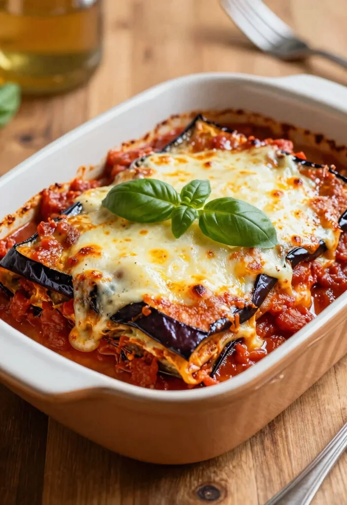 17 High Protein Low Carb Vegetarian Recipes - Complete Plant-Based Protein - 16. Eggplant Parmesan 1