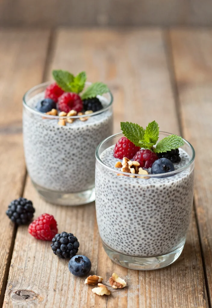 17 High Protein Low Carb Vegetarian Recipes - Complete Plant-Based Protein - 7. Chia Seed Pudding 1