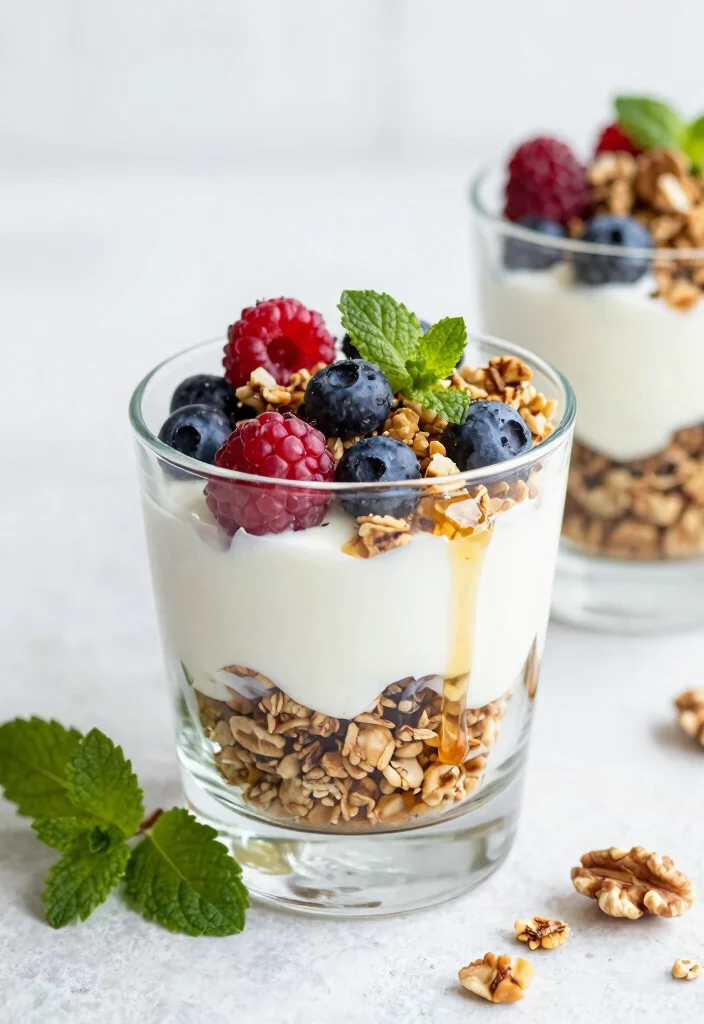 17 High Protein Low Carb Vegetarian Recipes - Complete Plant-Based Protein - 9. Greek Yogurt Parfait 1