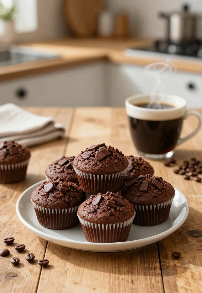 17 High Protein Muffins Healthy - Grab-And-Go Breakfast - 14. Mocha Protein Muffins 1