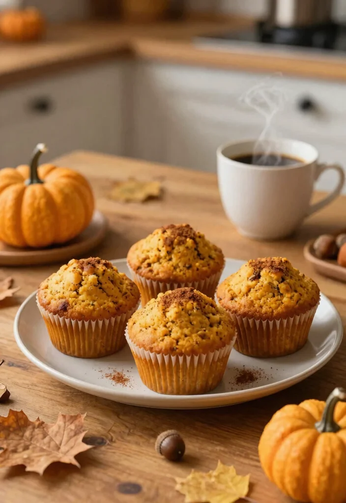 17 High Protein Muffins Healthy - Grab-And-Go Breakfast - 4. Pumpkin Spice Protein Muffins 1