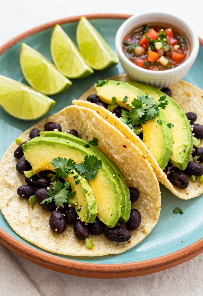 17 High Protein Vegan Gluten Free Recipes - Triple-Friendly Options - 14. Black Bean Tacos 1