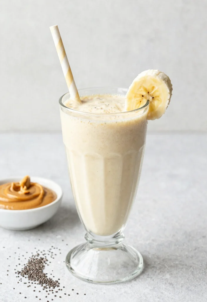 17 High Protein Vegan Gluten Free Recipes - Triple-Friendly Options - 16. Peanut Butter Banana Smoothie 1