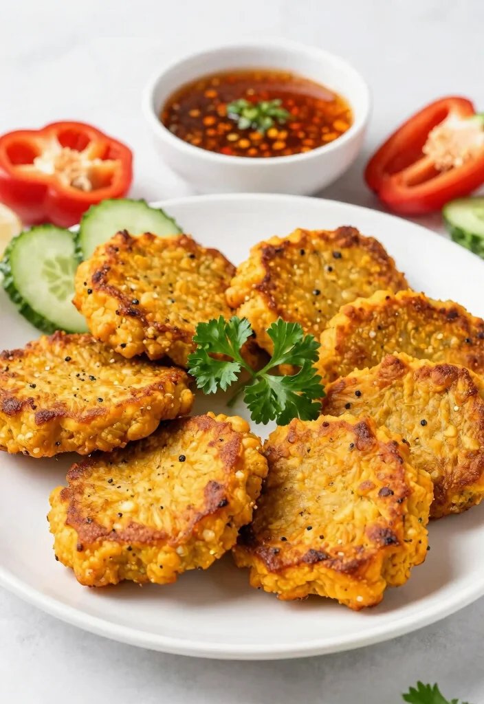 17 High Protein Vegan Gluten Free Recipes - Triple-Friendly Options - 2. Sweet Potato Chickpea Patties 1