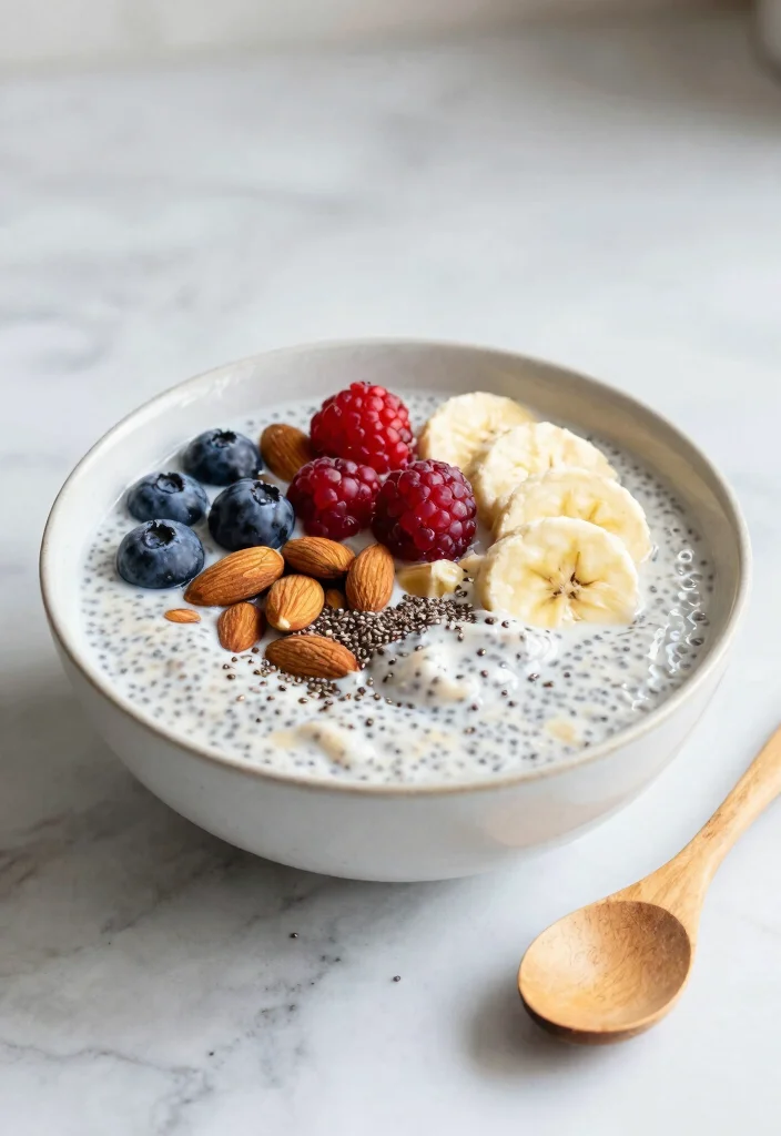 17 High Protein Vegan Gluten Free Recipes - Triple-Friendly Options - 6. Almond & Chia Seed Pudding 1