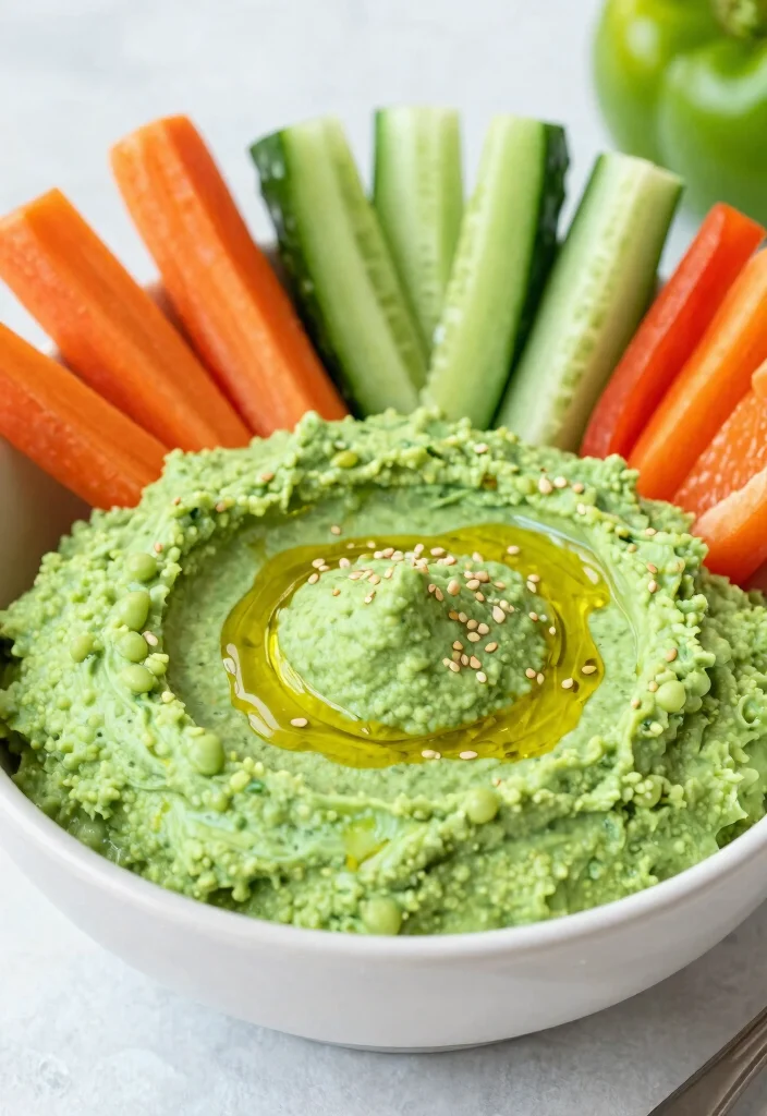 17 High Protein Vegan Gluten Free Recipes - Triple-Friendly Options - 8. Edamame Hummus 1