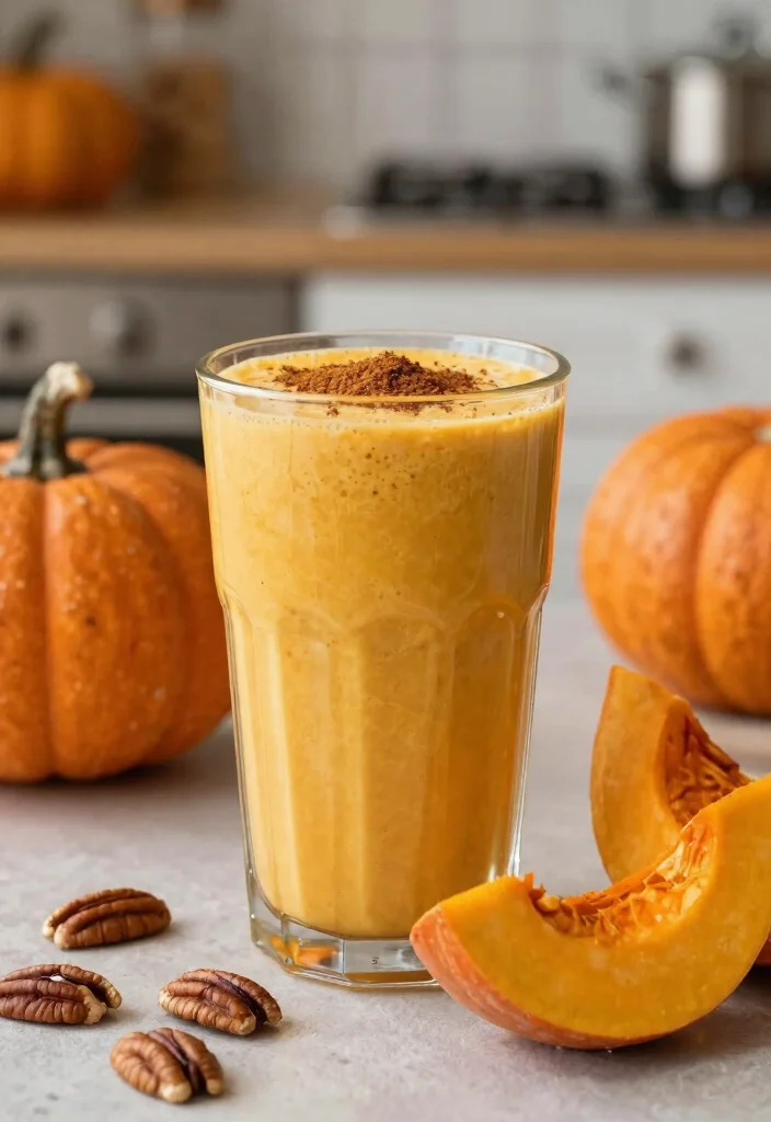 17 Low Calorie High Protein Smoothie Recipes - Quick & Healthy - 10. Pumpkin Spice Protein Smoothie 1