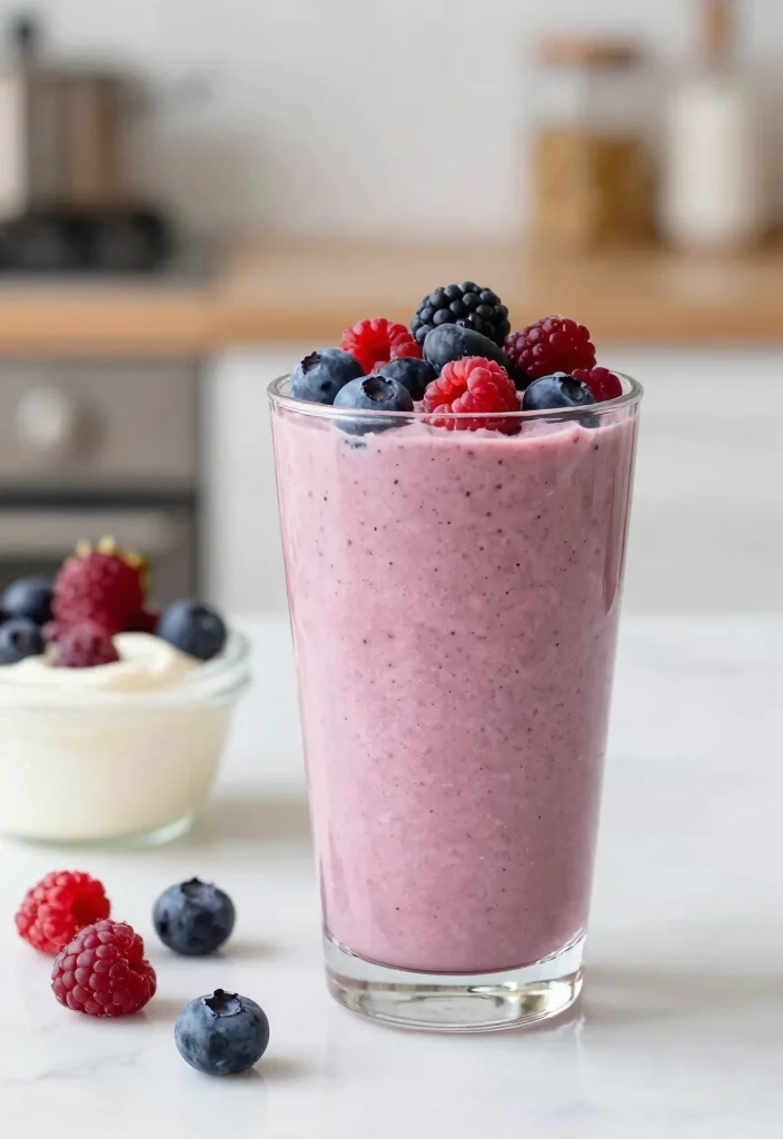 17 Low Calorie High Protein Smoothie Recipes - Quick & Healthy - 15. Tofu Berry Smoothie 1
