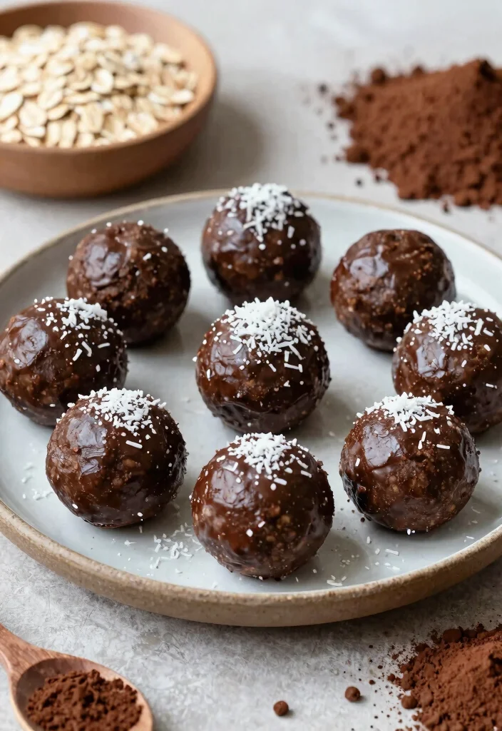 17 Vegan High Protein Recipes Meal Prep - Ready-To-Go Dinners - 17. Vegan Chocolate Protein Balls 1