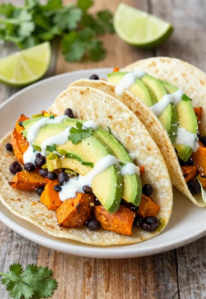 17 Vegan High Protein Recipes Meal Prep - Ready-To-Go Dinners - 7. Sweet Potato & Black Bean Tacos 1